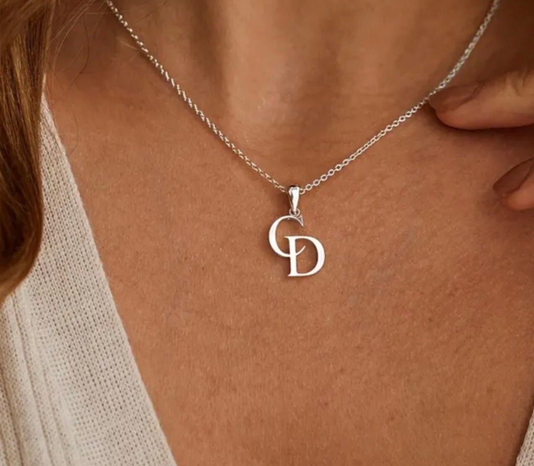 Monogram Pendant Necklace