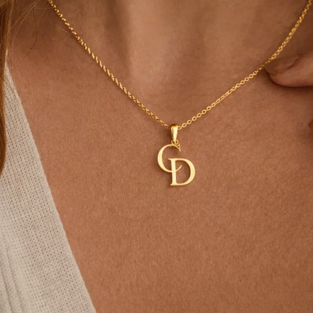 Monogram Pendant Necklace
