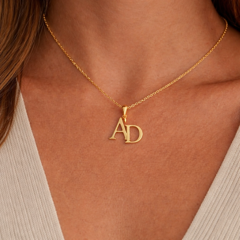 Monogram Pendant Necklace