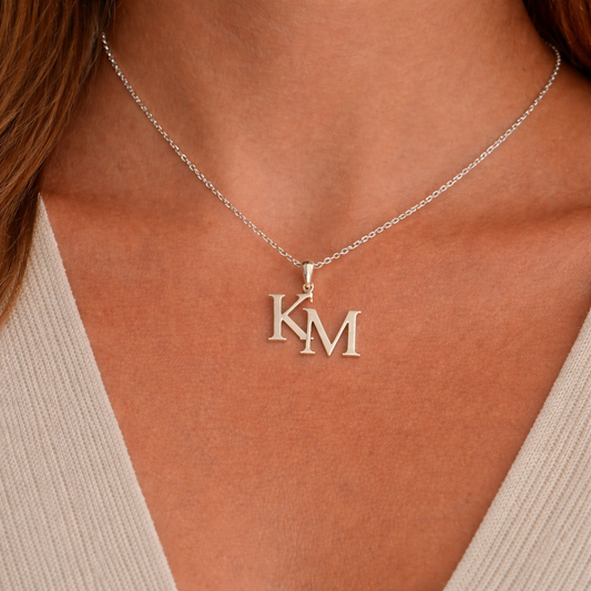 Monogram Pendant Necklace